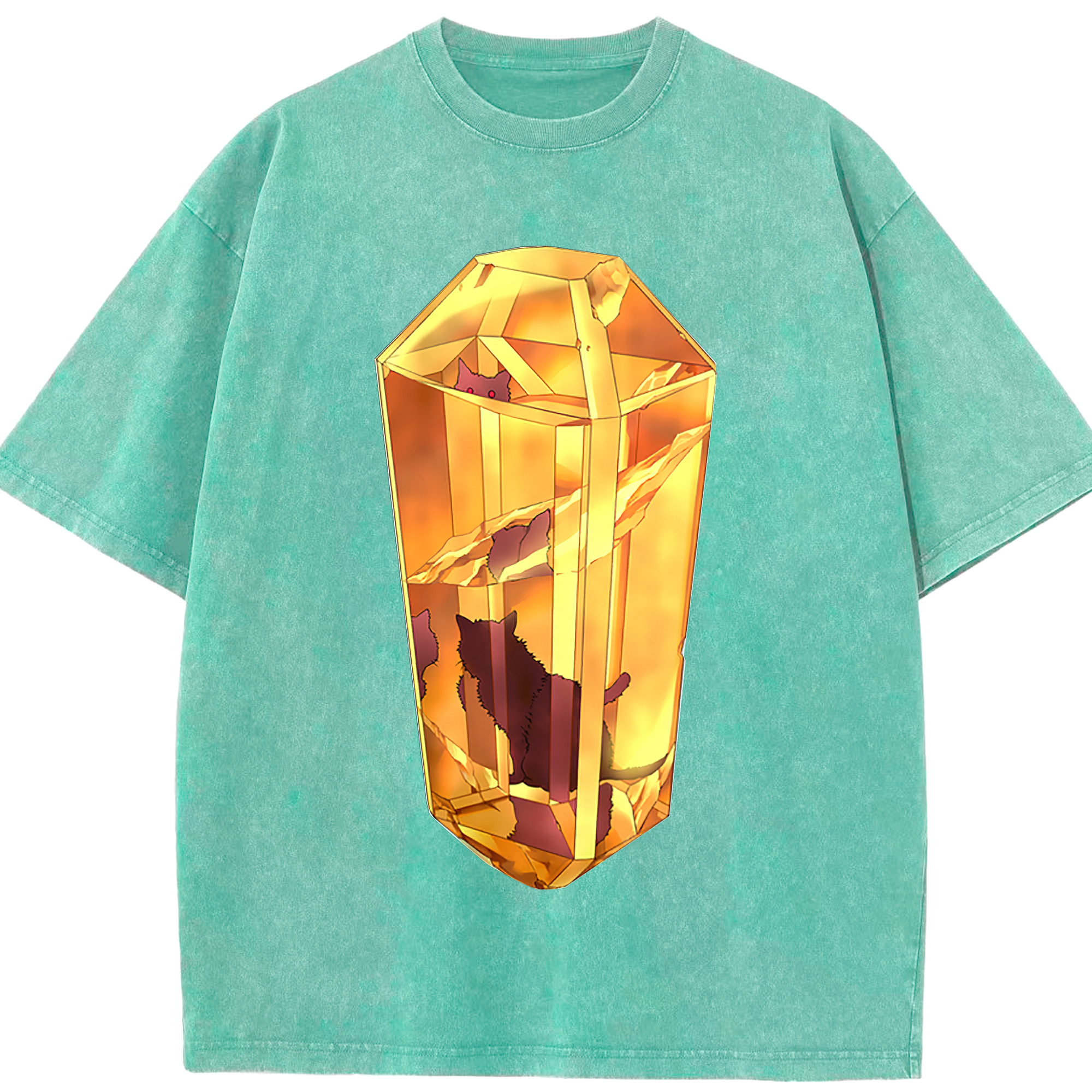 （画像用） 遊☆戯☆王 Yu-Gi-Oh! 綿100% ヴィンテージ風 半袖Tシャツ（フロントプリント）